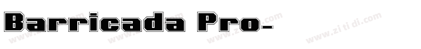 Barricada Pro字体转换